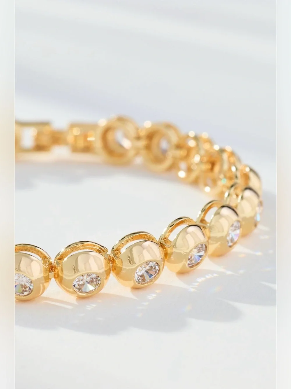 Crystal tennis bracelet
